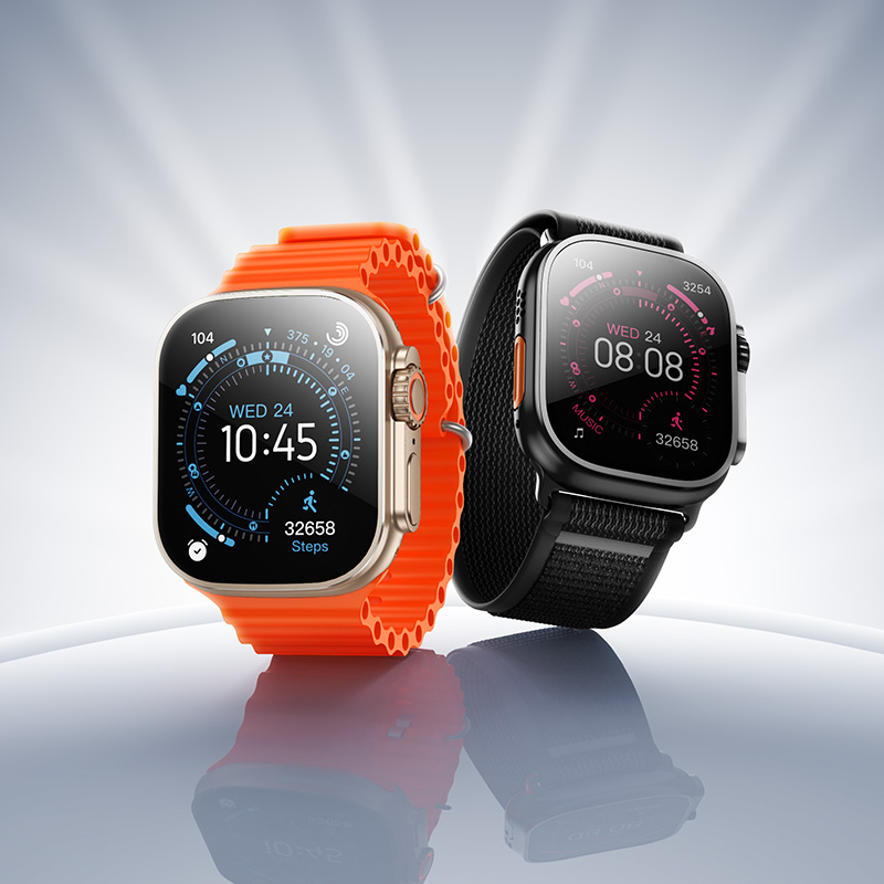 Hoco Smart Watch Y42 Ultra with 2 Straps (Call Version) - Black